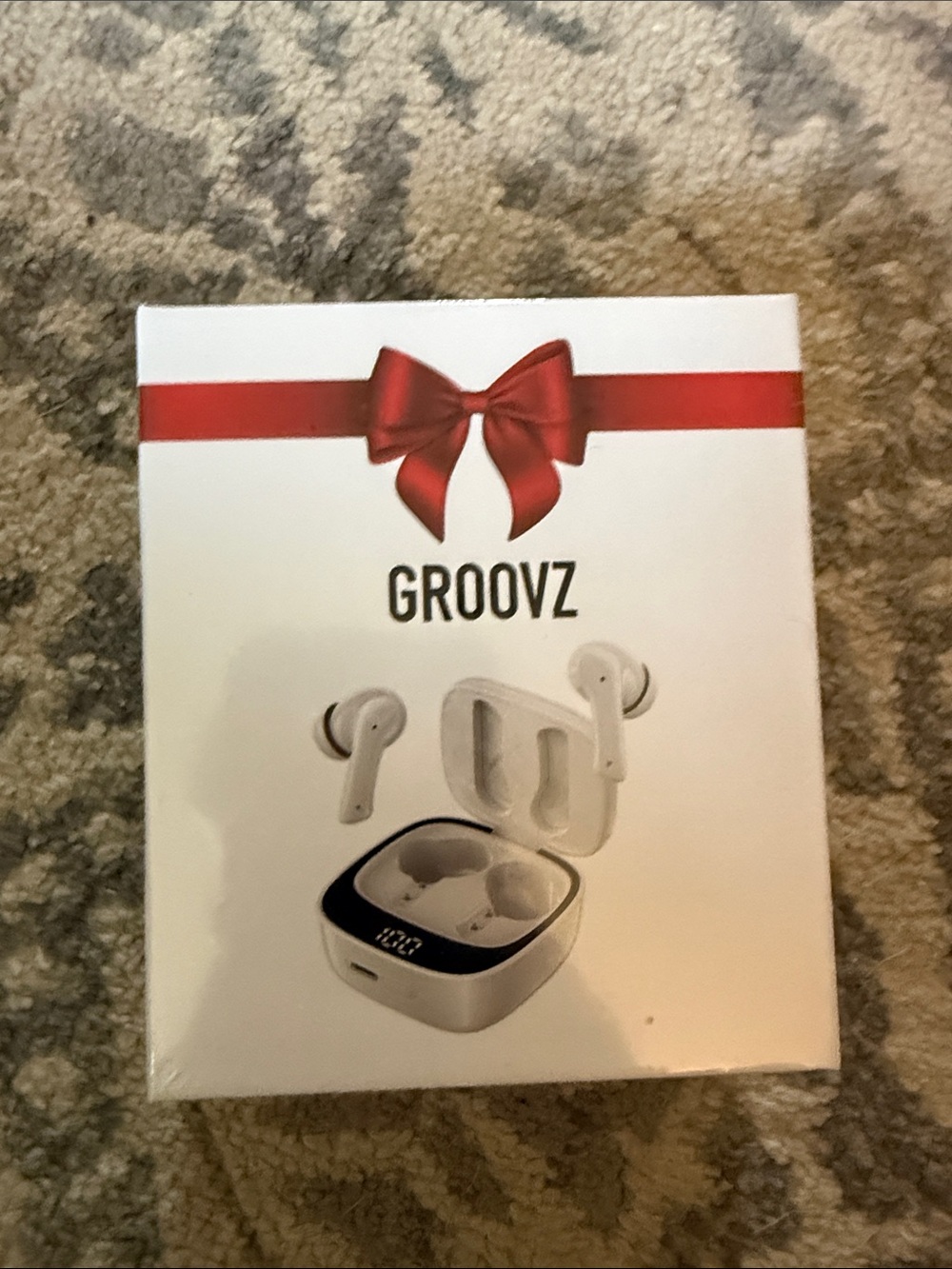 Groovz White True Wireless Earbuds with LED Charging Case
